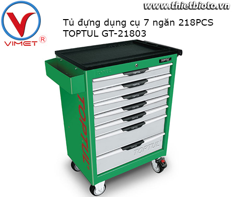 Tủ đựng đồ nghề 7 ngăn 218PCS Toptul GT-21803